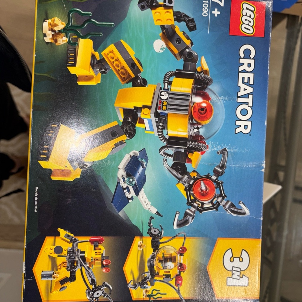 Lego Creator Yellow & Black Deep Sea Submarine Explorer